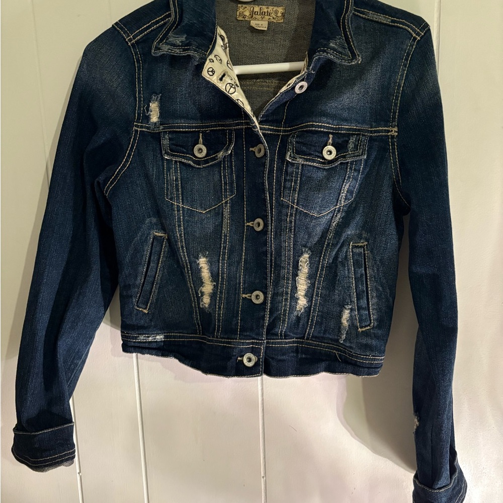 Stylish Dark Blue Jean Jacket